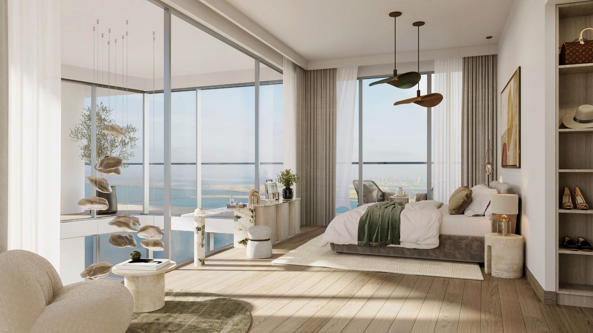 Buy an apartment in Dubai: Mar Casa Seafront Residences -Bedroom