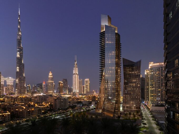 Baccarat Hotel & Residences-Building night view